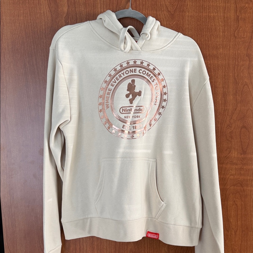 Nintendo Cream Pullover Hoodie